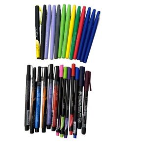 Colorful Marker Set Artist Prismacolor BIC and Paper Mate